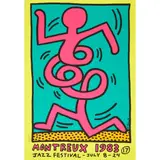 Keith Haring, MONTREUX JAZZ POSTER (YELLOW), 1983, Screenprint
