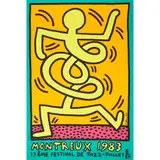 Keith Haring, MONTREUX JAZZ POSTER (GREEN), 1983, Screenprint, unframed