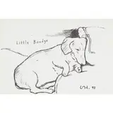 David Hockney, LITTLE BOODGE, 1993, Off-set lithograph, published by 1853 Gallery, Salts Mill, Saltaire, Yorkshire