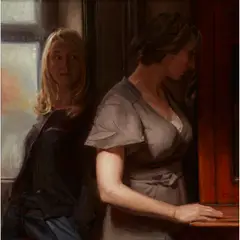 Ewan McClure, DRAMA SCHOOL, oil on board
