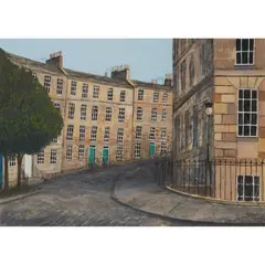 Stephanie Dees, SHADOWS, SCOTLAND STREET, mixed media
