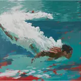Ian Holman, DESCEND III, oil on canvas