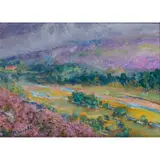 Howard Butterworth, SUMMER SHOWERS (MAR LODGE), oil on board