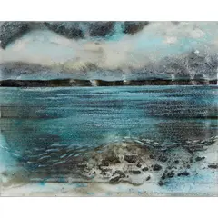 Shelagh Swanson, STANERGILL, oil on fused glass