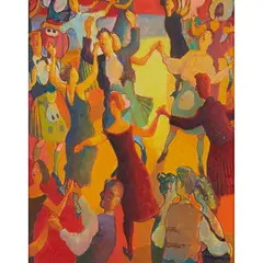 Tim Cockburn, PAS DE BAS, oil on panel