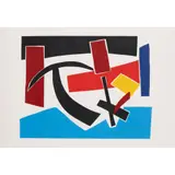 Robert Jacobsen, Two Abstracts, one signed and inscribed 'E.A.' in pencil (in the margin), the other unsigned, silkscreen