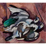Edward Wolfe, Pigeons, oil on canvas