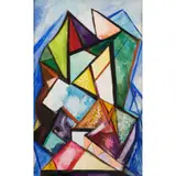 Edward Wolfe, Abstract, circa 1957, oil on board