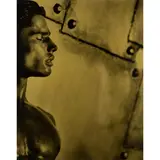 Herb Ritts, Cameron, Los Angeles, 1989, silver gelatin print on gold toned paper