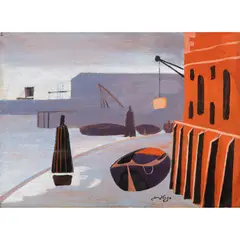 Jean Hugo, Calafell, Spain, circa 1930, oil on board