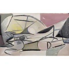 Caziel, Abstracted Nudes, circa 1948, oil on canvas