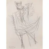 Bernard Meadows, Drawing for Sculpture, 1955
