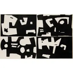 Robert Adams, Untitled, circa 1952, collage and gouache