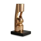 John Milne, Cylindrical Form, 1974, polished bronze