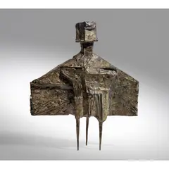 Lynn Chadwick, Maquette for Stranger, 1961, bronze with green / brown patina