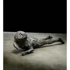 Elisabeth Frink, Fallen Man, 1960, bronze with dark brown patina