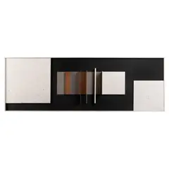 John Wells, Constructed Relief, 1963, polystyrene and perspex relief on board