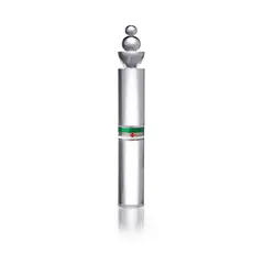 Three Part Ring Set by Wendy Ramshaw, white metal with white and green enamel, yellow metal with cornelian, on acrylic stand, sold Apr 2022
