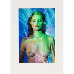 Chris Levine, She's Light (Laser 3), 2018, giclée print