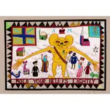 Grayson Perry, Hold Your Beliefs Lightly, 2011, tapestry, computerised embroidery on cotton and silk, programming by Tony Taylor