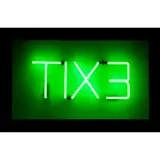 Cerith Wyn Evans, TIX3, 1994, green neon on board