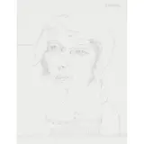 John Bellany, STUDY OF A WOMAN, pencil on paper