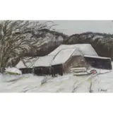 Paul Maze, COTTAGE IN THE SNOW