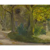 Paul Maze, CHURCH, LE HAVRE, oil on canvas