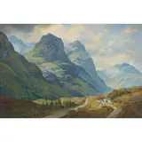 George Melvin Rennie, GLENCOE MORNING, oil on canvas