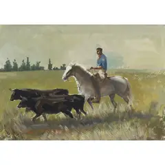 John Skeaping, MAS D'ICARD, Gouache