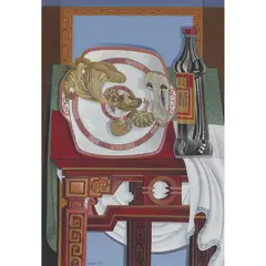 Richard Norman, CHINESE MUSHROOMS, gouache and pencil