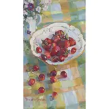 Josephine Graham, CHERRIES AND STRAWBERRIES, oil on board