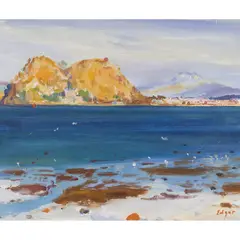 Norman Edgar, DUMBARTON ROCK, oil on canvas