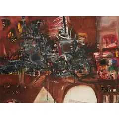 Robin Philipson, WAR COUNCIL, Mixed media