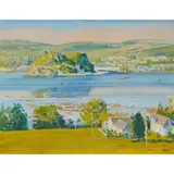 Norman Edgar, DUMBARTON ROCK, oil on canvas