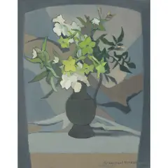 Winifred McKenzie, VASE OF FLOWERS, oil on canvas