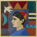 Jack Morrocco, VENETIAN BOY, acrylic on board