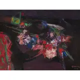 William James Baillie, VERANDA FLOWERS, oil on canvas