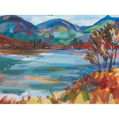 Shona Barr, BESIDE LOCH ARKLET, 1999, oil on canvas