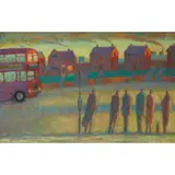 Charlie Baird, WRONG BUS, 1990, oil on board