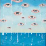 Heather Nevay, FALLING TEARS, oil on card laid on wood