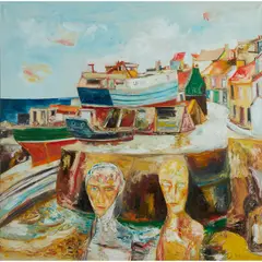 John Bellany, SCOTTISH GOTHIC, 1992, oil on canvas