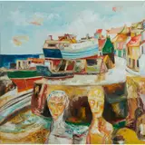 John Bellany, SCOTTISH GOTHIC, 1992, oil on canvas