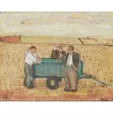 John G. Boyd, GREEN CART, oil on board