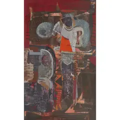 James Cumming, TABLE IN THE BARN, C.1965, oil on board