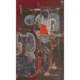 James Cumming, TABLE IN THE BARN, C.1965, oil on board