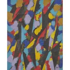 William Gear, RED FLASH, 1987, oil on canvas