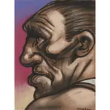 Peter Howson, UNTITLED (HEAD), pastel