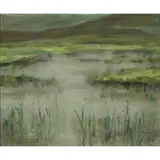 Perpetua M. Pope, RAIN, LOCH AN DUIN, BARRA, oil on canvas