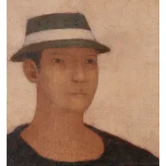 Peter White, HEAD, 4, oil on board